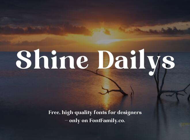Shine Dailys Font