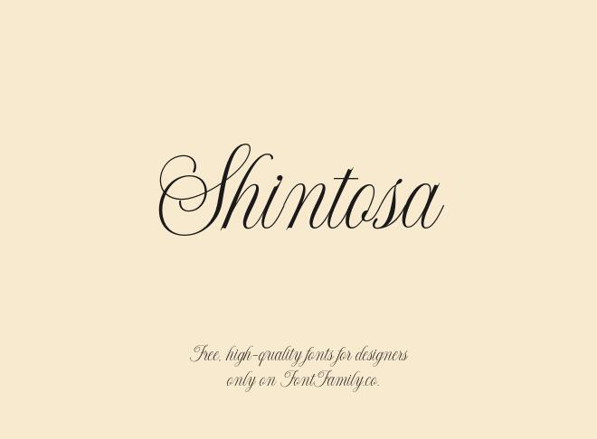 Shintosa Font