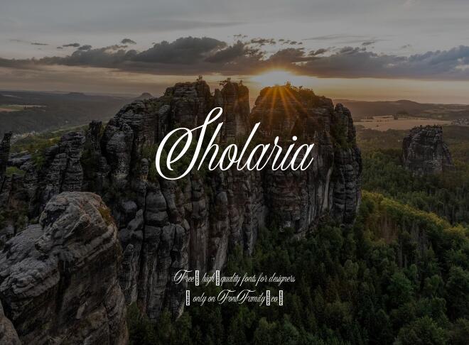 Sholaria Font