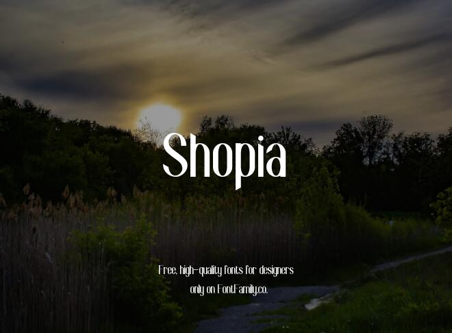 Shopia Font