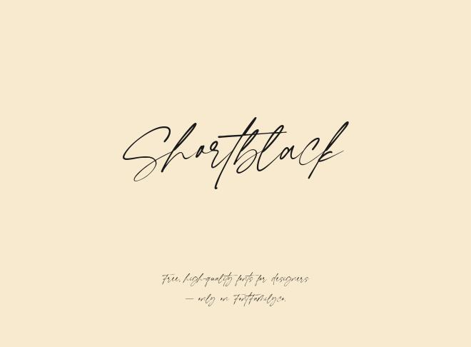 Shortblack Font