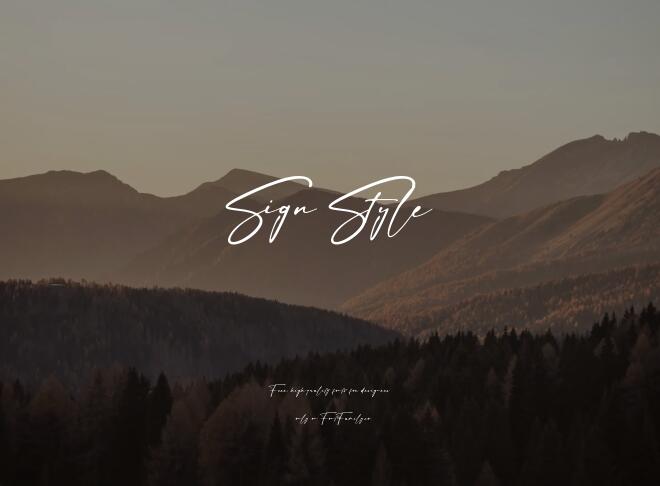 Sign Style Font