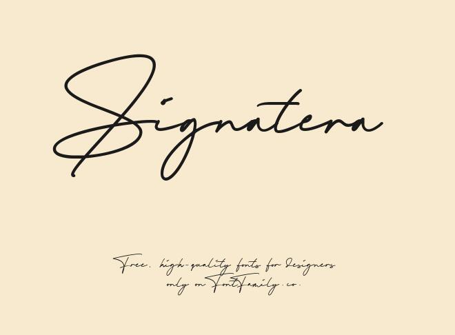 Signatera Font