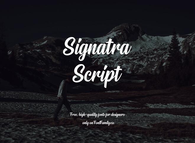 Signatra Script Font