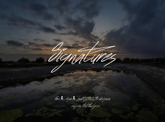Signatures Font