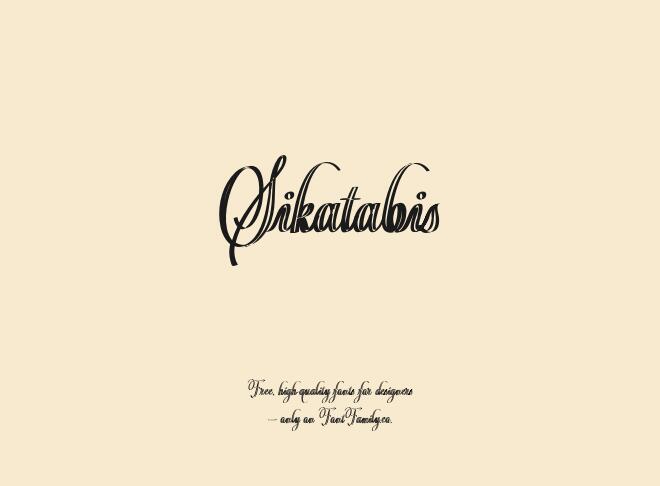Sikatabis Font