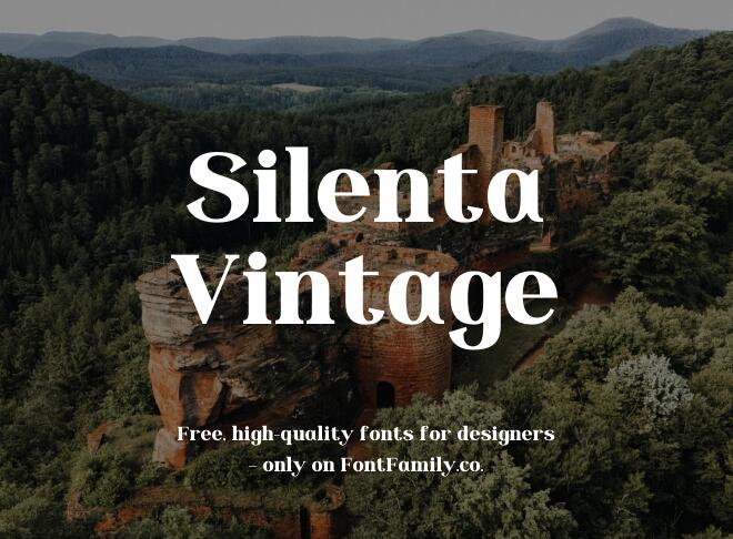 Silenta Vintage Font
