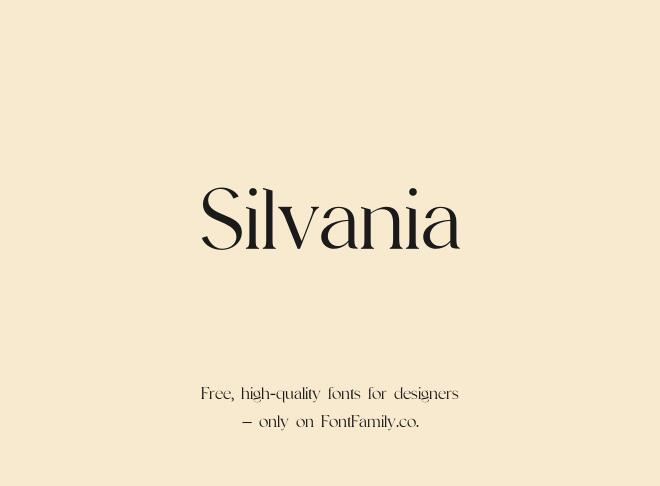 Silvania Font