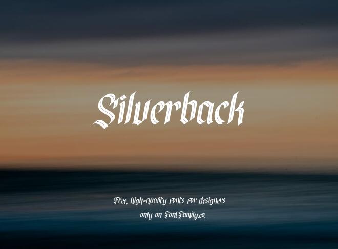 Silverback Font