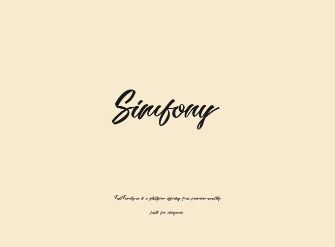 Simfony Font