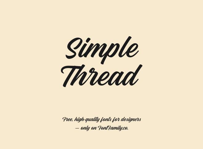 Simple Thread Font