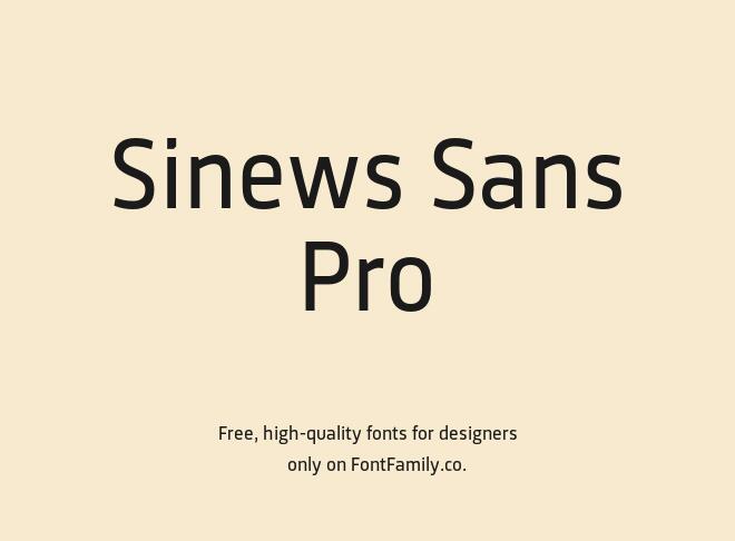 Sinews Sans Pro Font