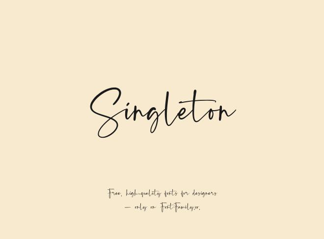 Singleton Font