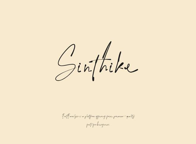 Sinthike Font
