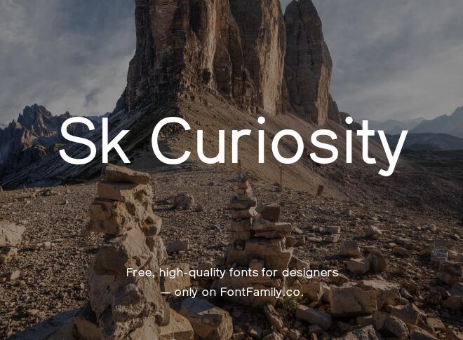 Sk Curiosity Font