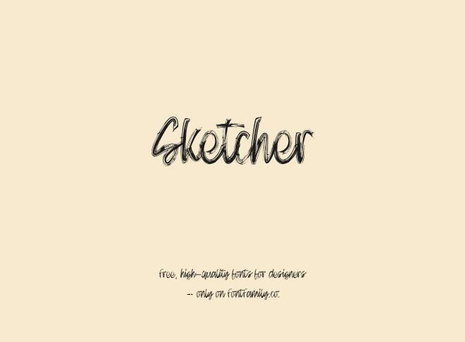 Sketcher Font
