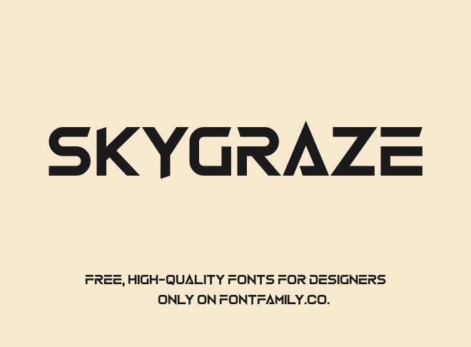 Skygraze Font