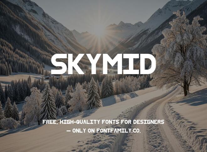 Skymid Font
