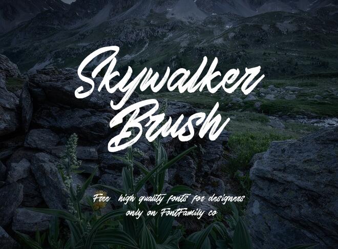 Skywalker Brush Font