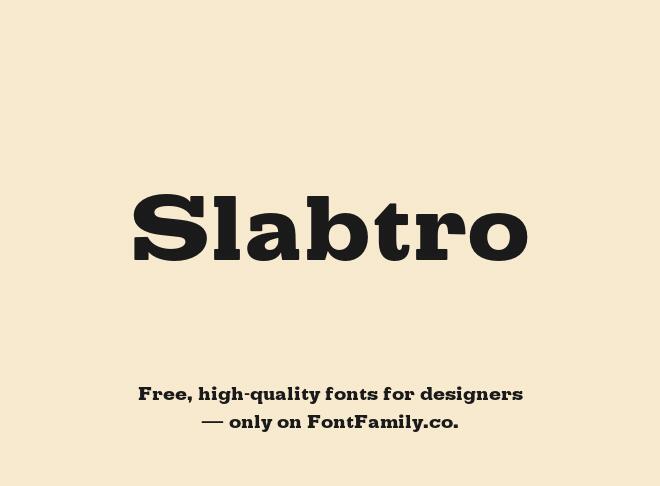 Slabtro Font