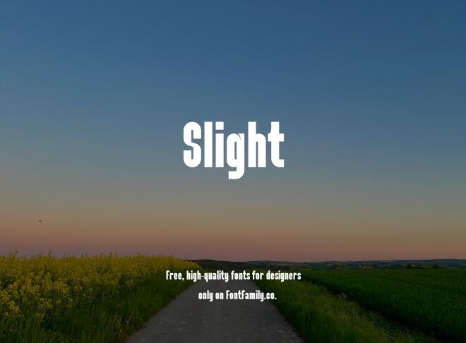 Slight Font