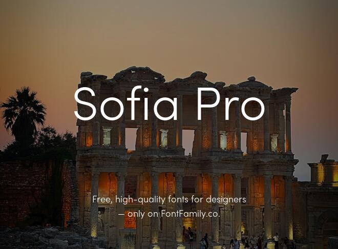 Sofia Pro Font