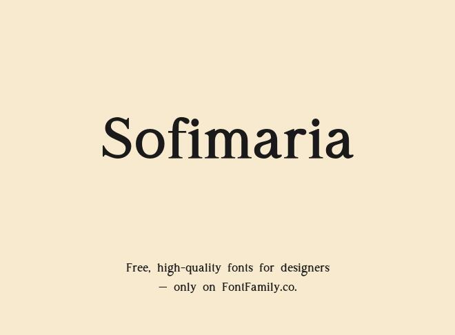 Sofimaria Font