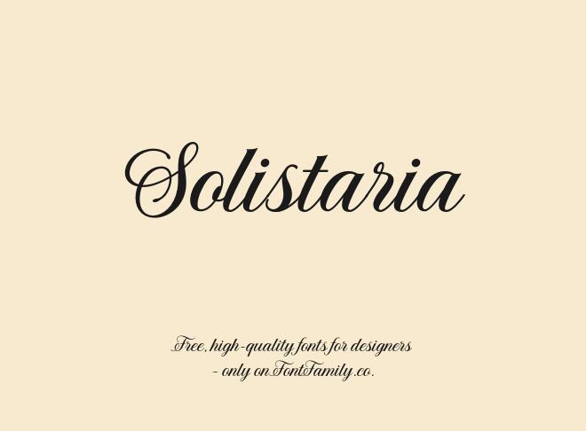 Solistaria Font
