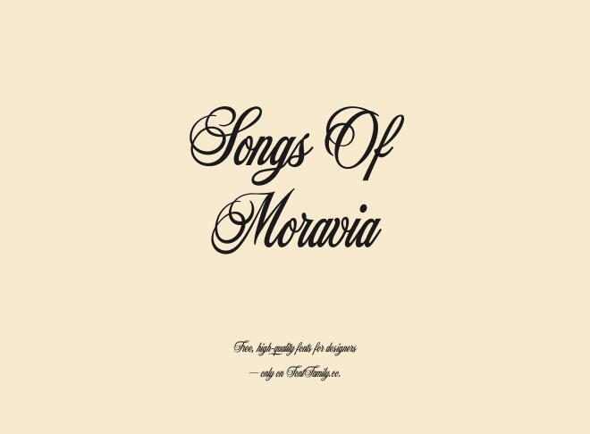 Songs Of Moravia Font