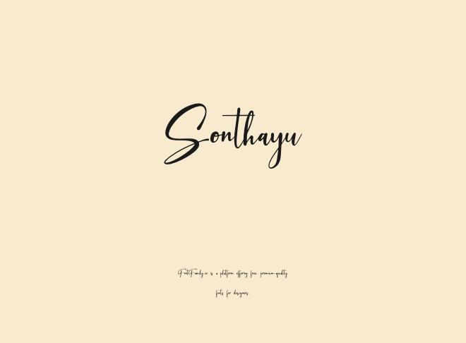Sonthayu Font