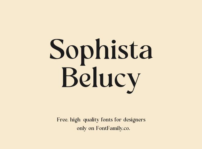Sophista Belucy Font
