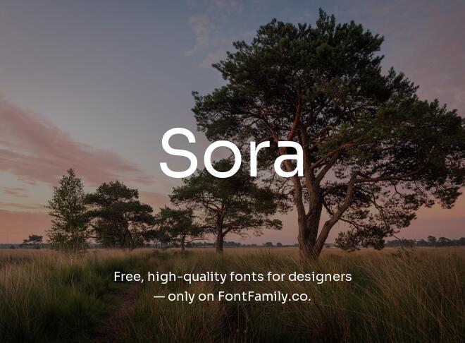 Sora Font