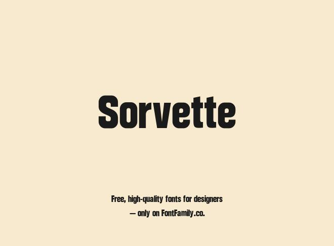 Sorvette Font
