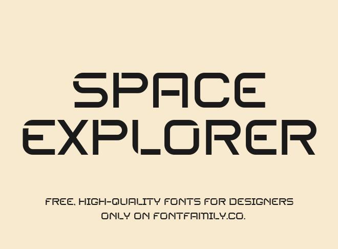 Space Explorer Font