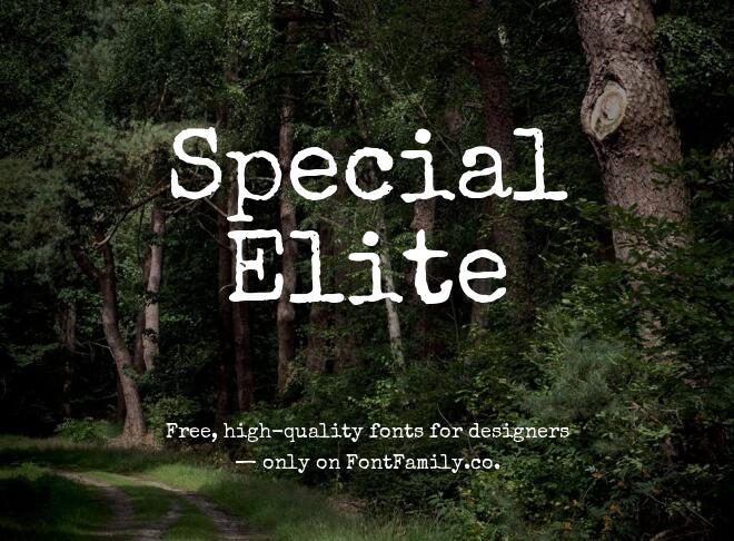 Special Elite Font