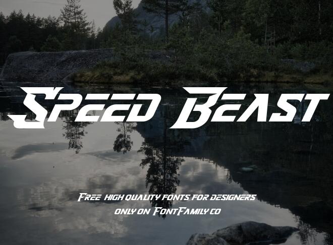 Speed Beast Font