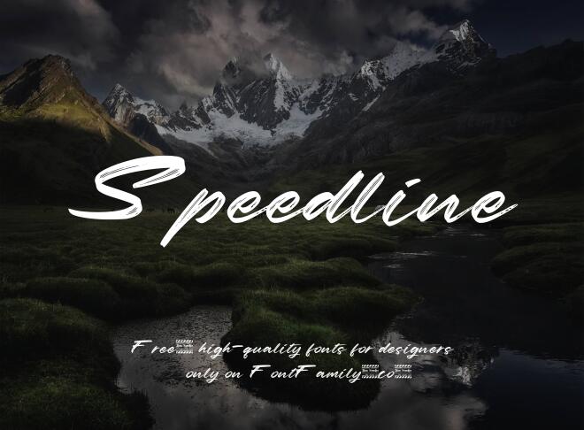 Speedline Font