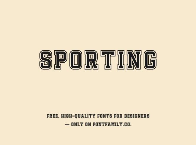 Sporting Font