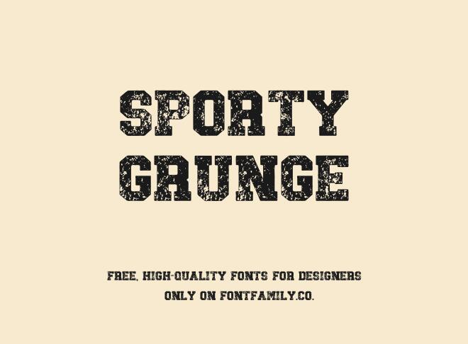 Sporty Grunge Font