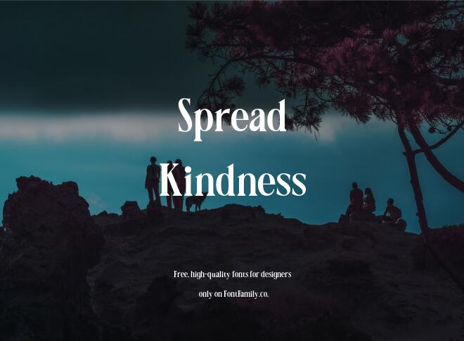 Spread Kindness Font