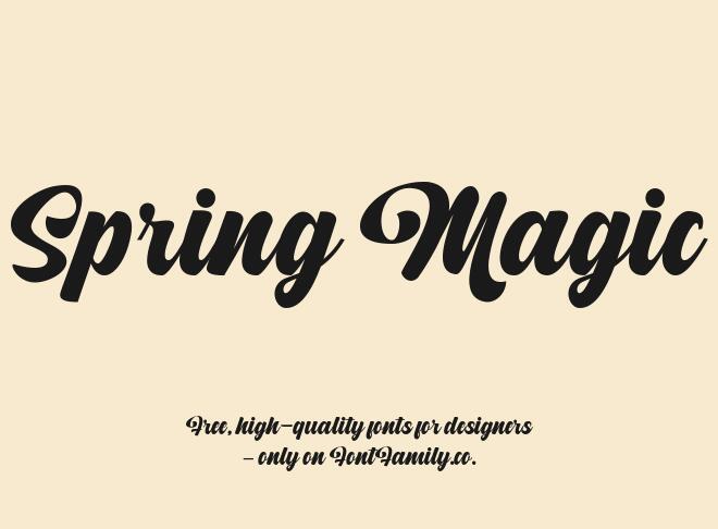Spring Magic Font