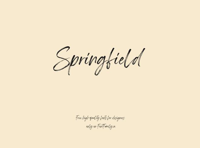 Springfield Font