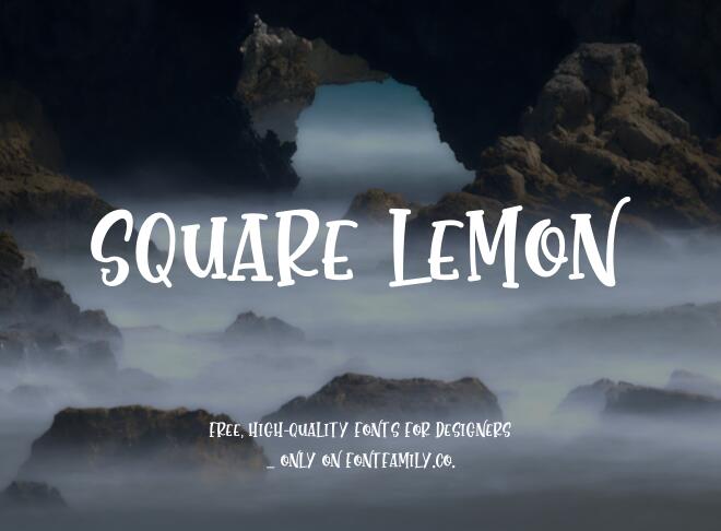 Square Lemon Font