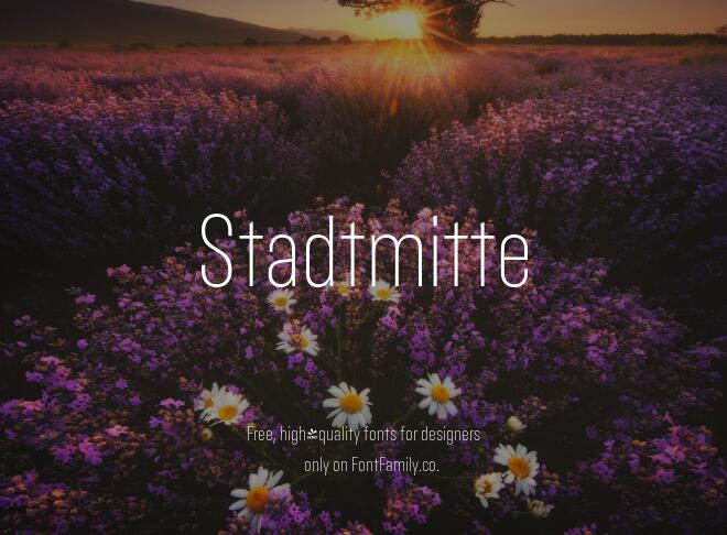 Stadtmitte Font