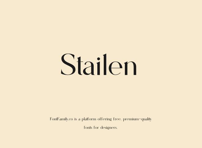 Stailen Font