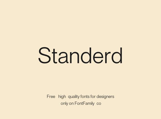 Standerd Font