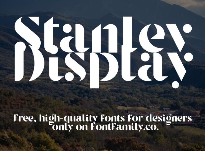 Stanley Display Font