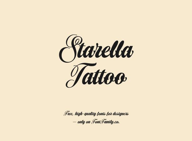 Starella Tattoo Font