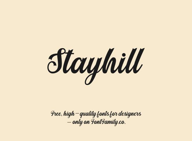 Stayhill Font