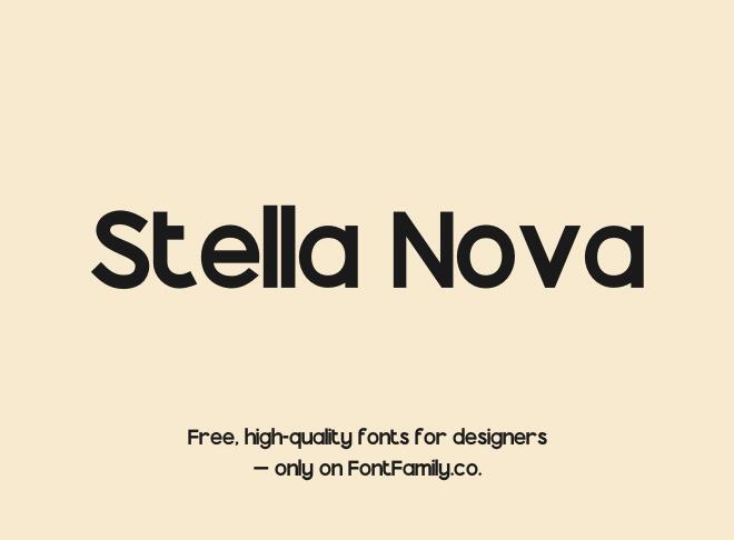Stella Nova Font